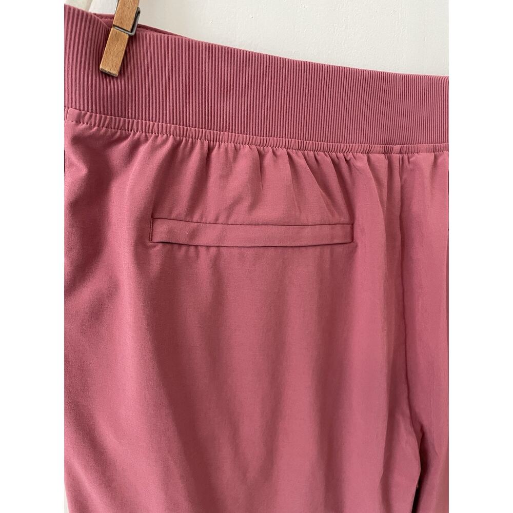 Athleta Brooklyn Mid Rise Ankle Pants Women 16 Rose Mauve Featherweight 0077 - Picture 6 of 8